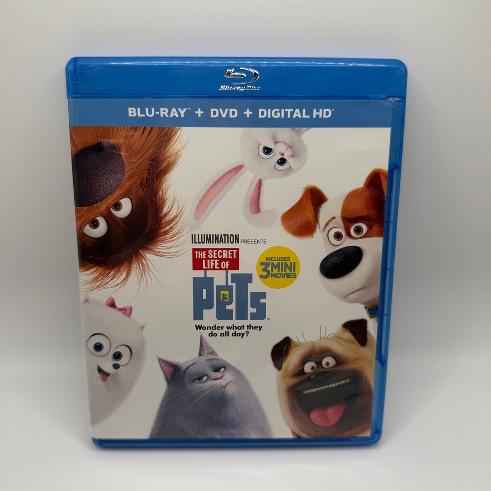 The Secret Life of Pets Blu-ray DVD Combo‎ Animated EUC